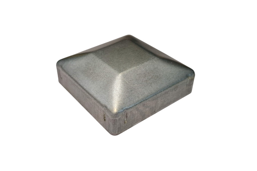 Square Cap 75x75mm Galvanised (image for) Square Cap 75x75mm Galvanised